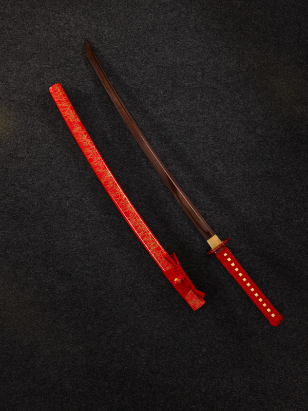 Red Jade Katana (1060 Carbon Steel) For Sale