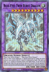 Blue-Eyes Twin Burst Dragon (Green) [LDS2-EN019] Ultra Rare on Sale