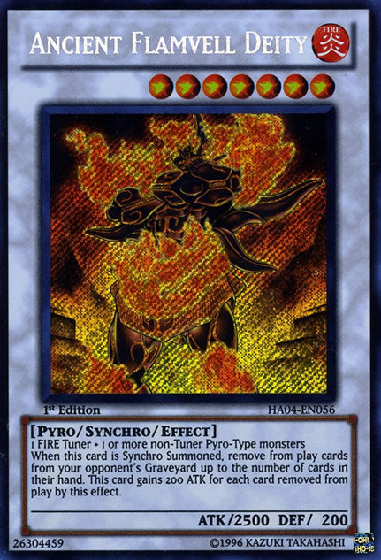 Ancient Flamvell Deity [HA04-EN056] Secret Rare Discount