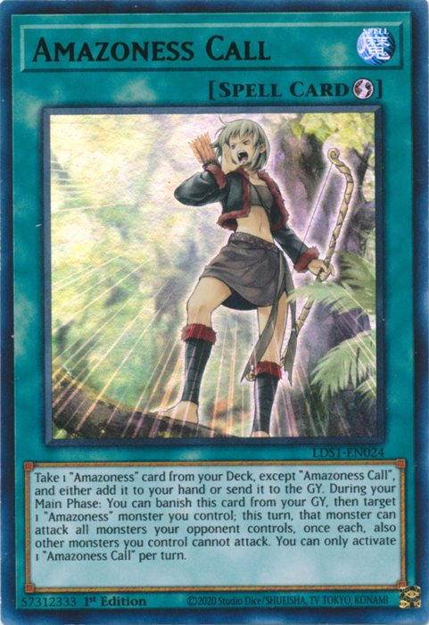 Amazoness Call (Green) [LDS1-EN024] Ultra Rare Hot on Sale